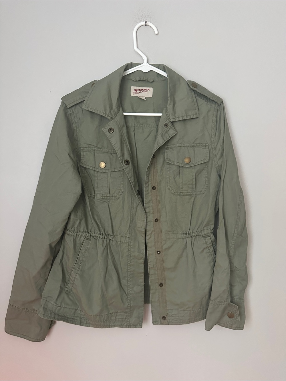 Arizona Jean Company Olive Green Utility Jacket size M
